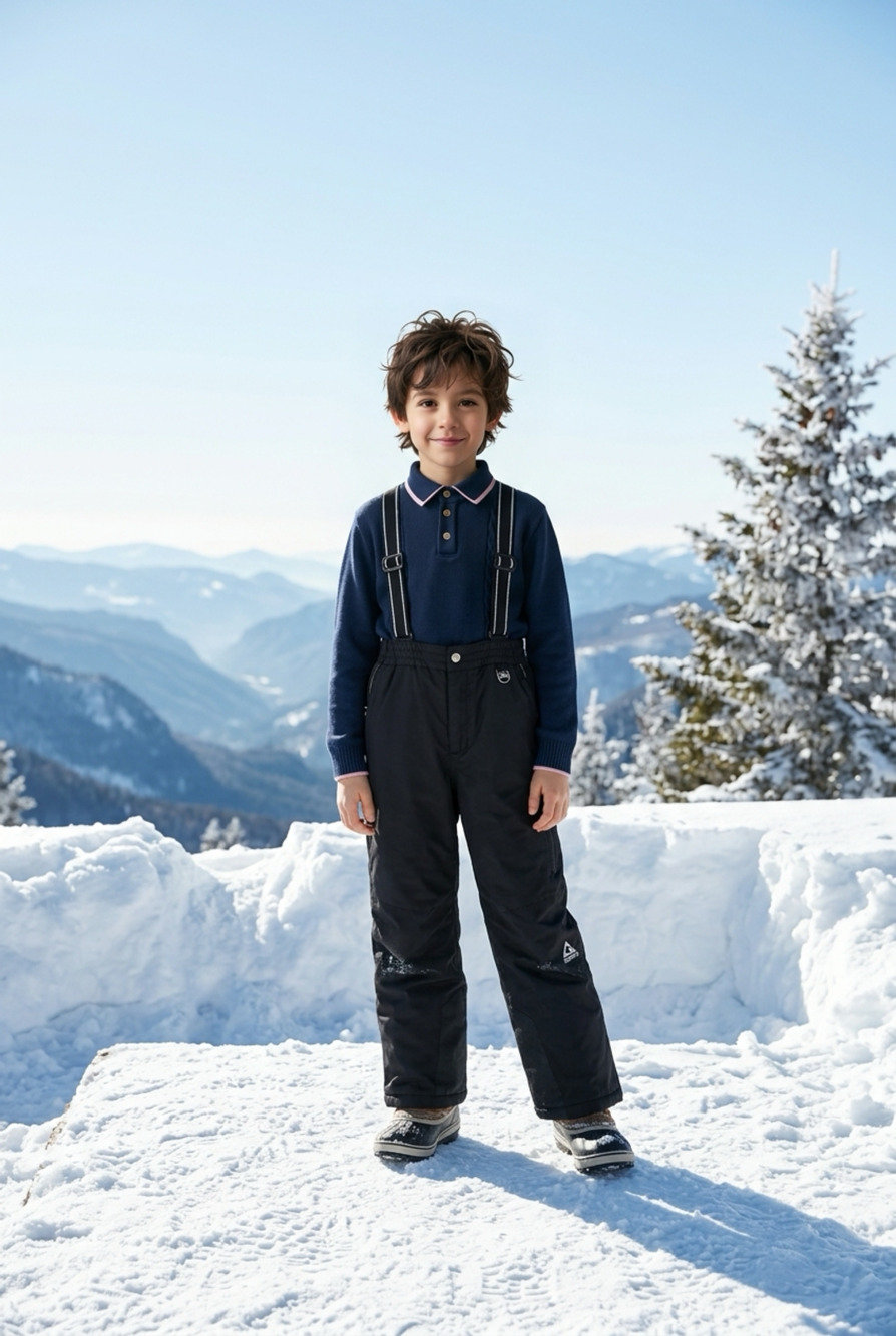 Gerry Performance Snow Pants Size M 10/12 Black With Suspenders
